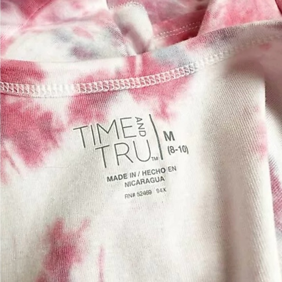 Time And Tru Tank Top M Medium 8 10 Retro UpCycled Tie Dye Sleeveless - Picture 3 of 4